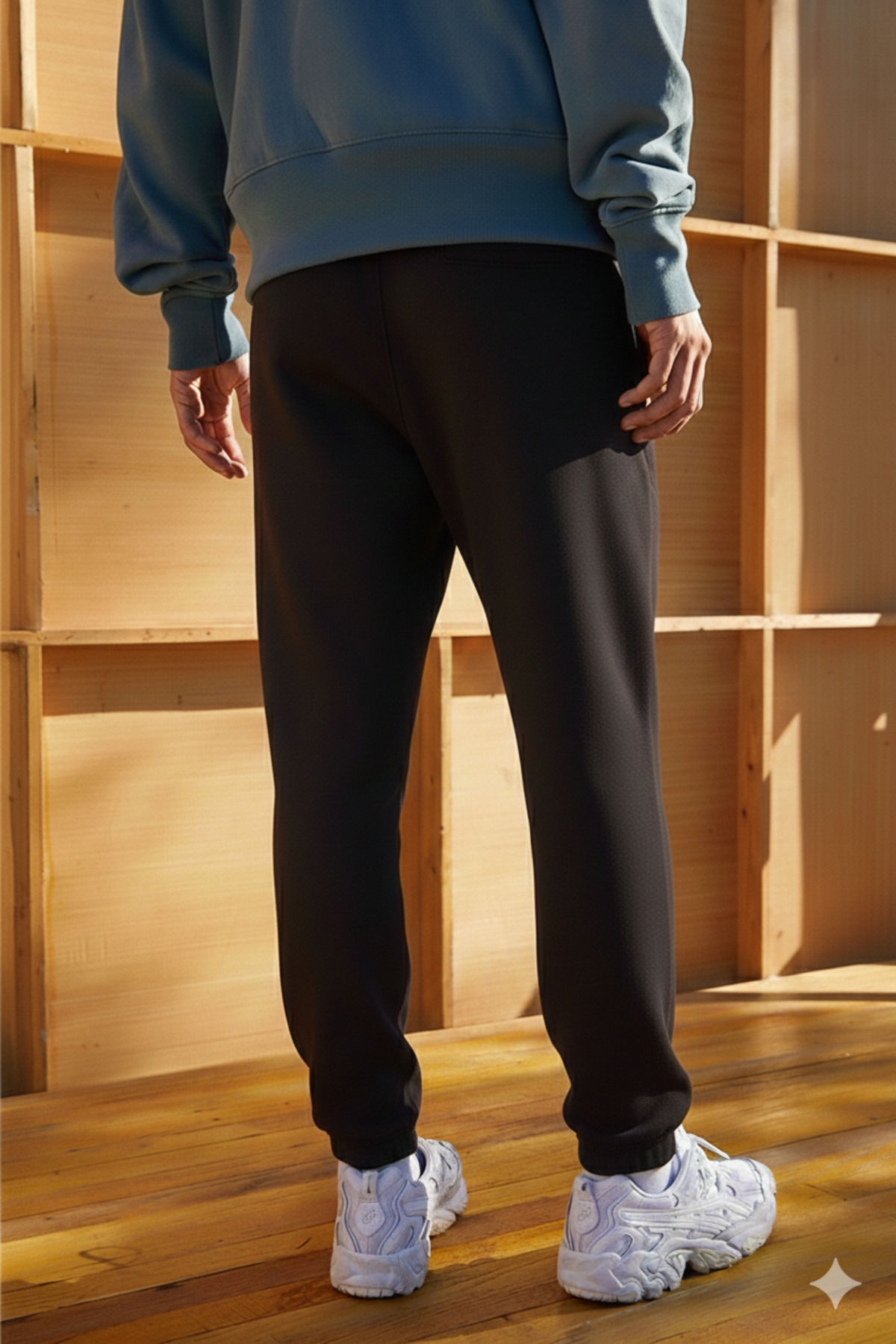 prtnc protonic  Erkek Jogger Eşofman Altı Lastikli Paça 3 İplik Şardonlu Kışlık - Görsel 5