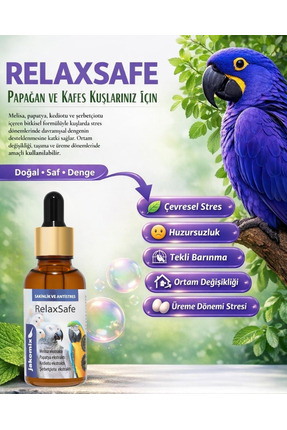 jakomix RelaxSafe –Stres ve Sakinleşme Desteği- Papağan ve Kafes Kuşları İçin