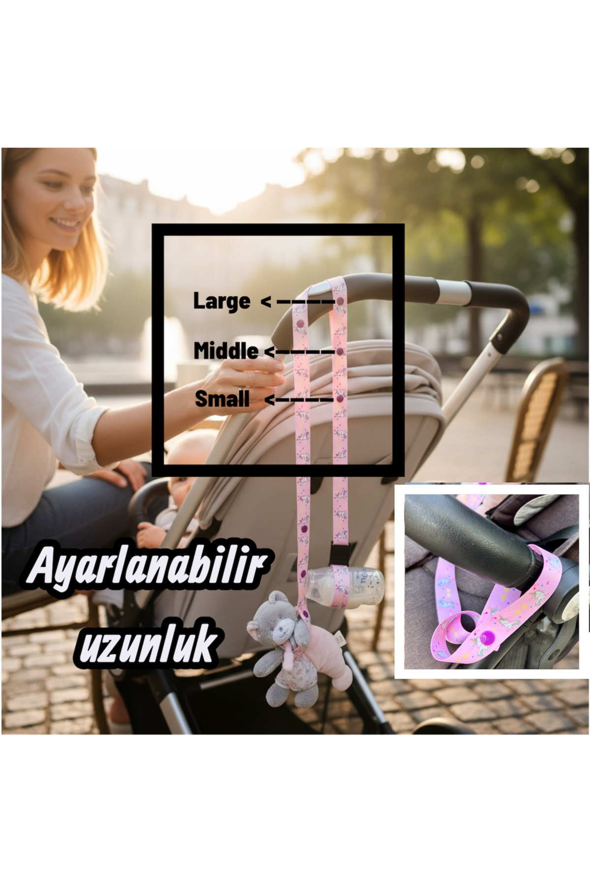 Honki Ponki Oyuncak Biberon Suluk Askısı- Tekli (Klipsli) - UNICORN fotoğrafı 6 (önizleme)