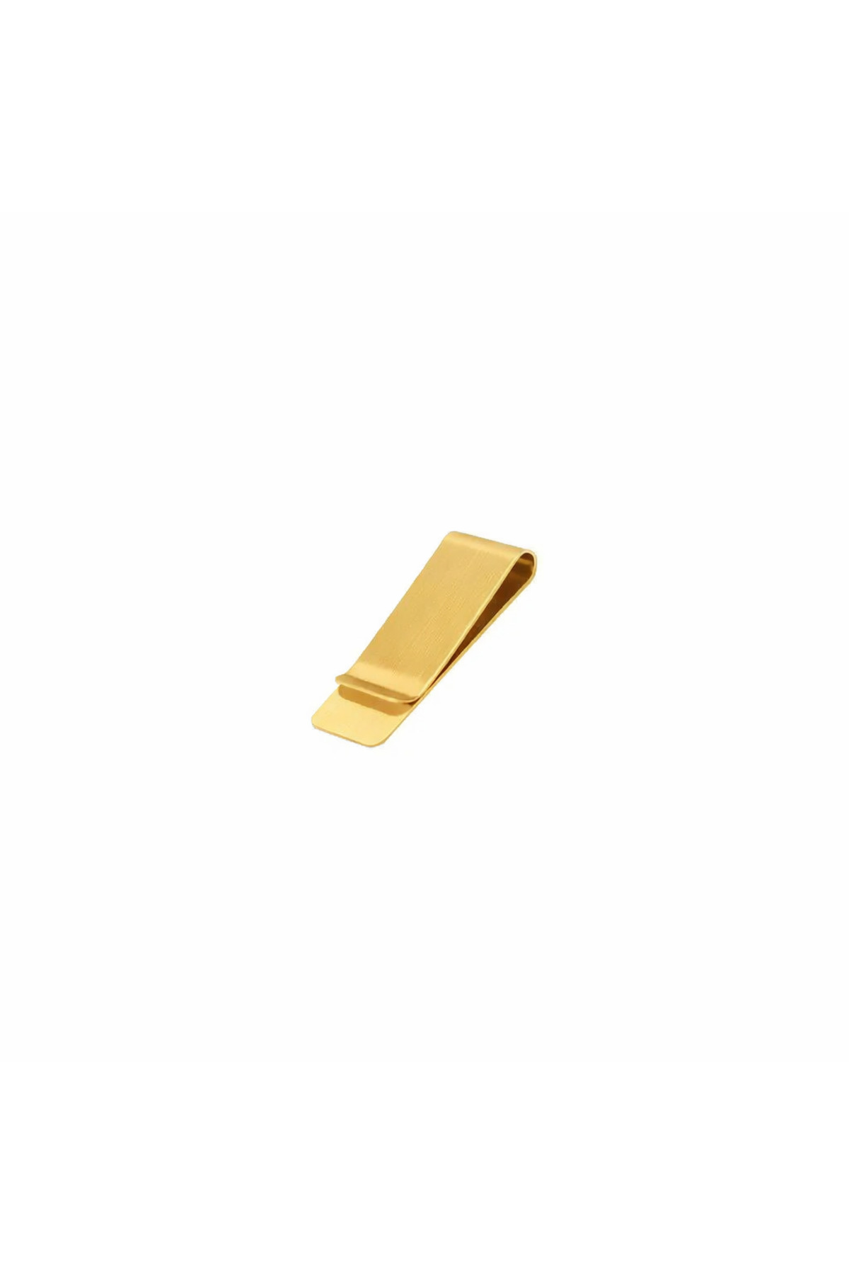 Metal Paper Coin Buckle Card Holder Clip Wallet Paper Clip Gold 5cm X 1.5cm
