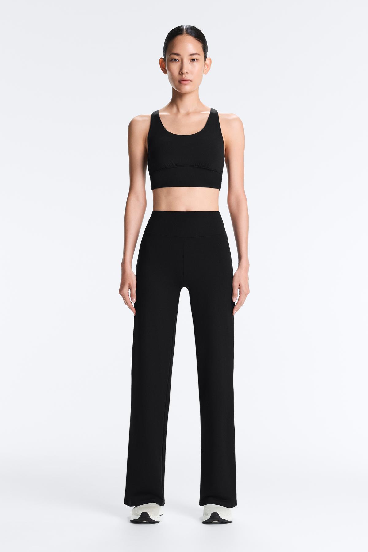 Oysho  Comfortlux high rise düz kesim pantolon - Görsel 3