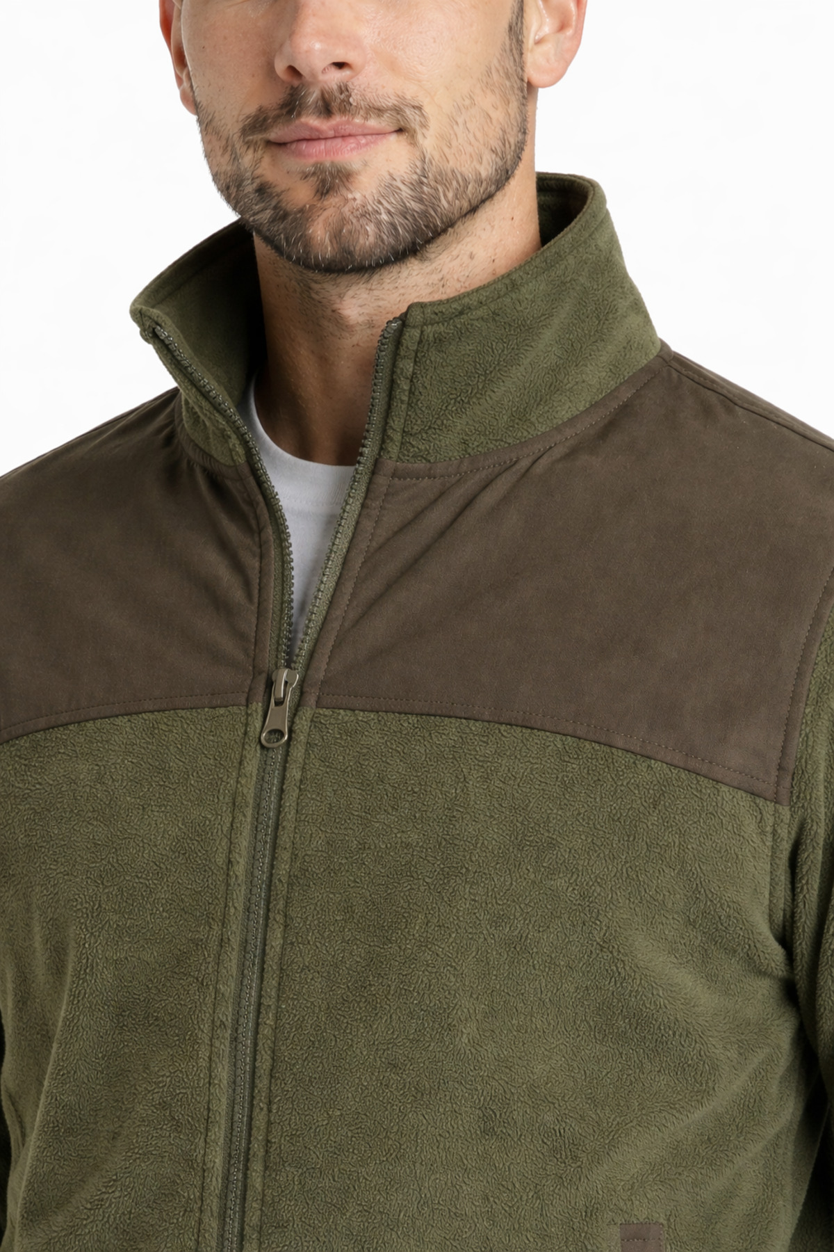 TOKER TEKSTİL Tam Fermuarlı Softshell Garnili Polar görsel 2