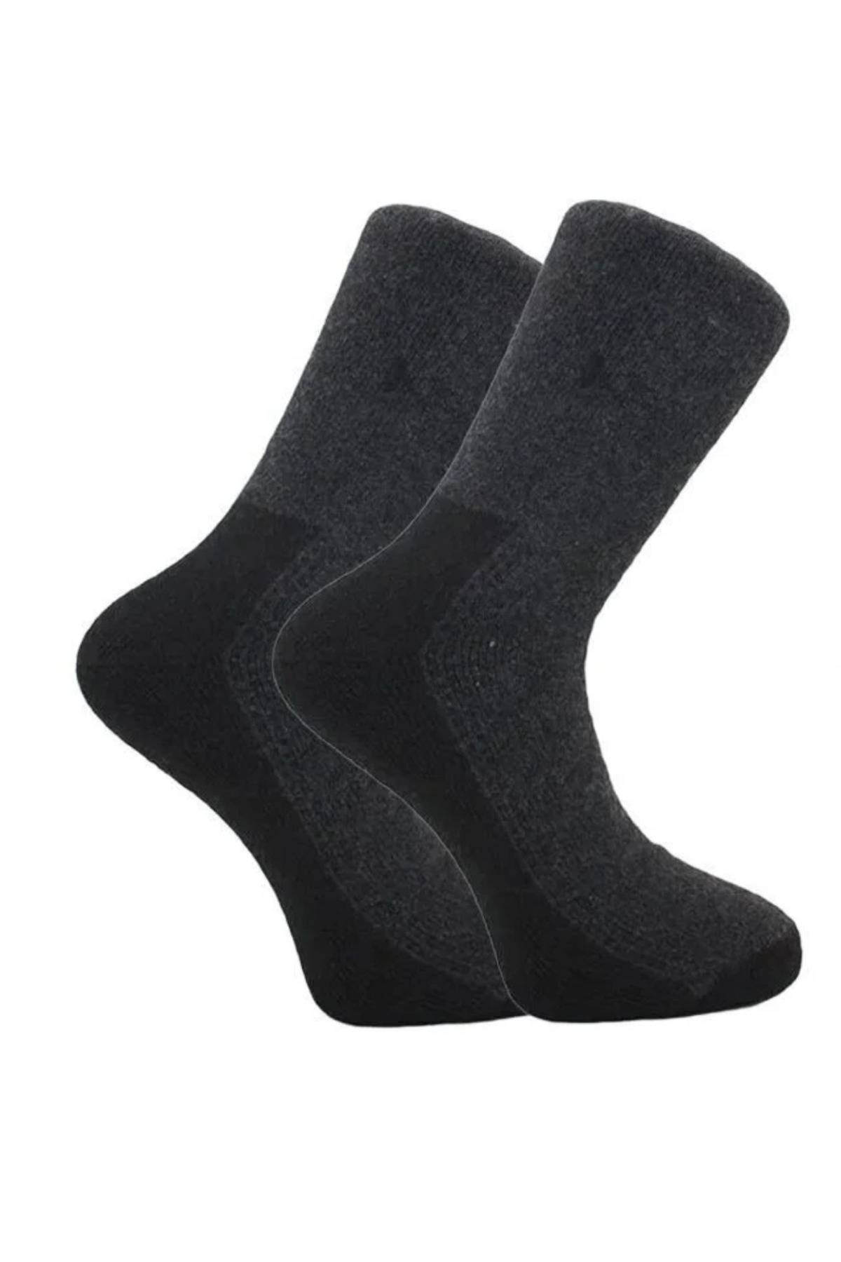 KARDEŞLER ÇORAP Erkek Lambswool Termal Yün Kışlık Havlu Kalın Çok Renkli Çorap 4'lü Paket görsel 5