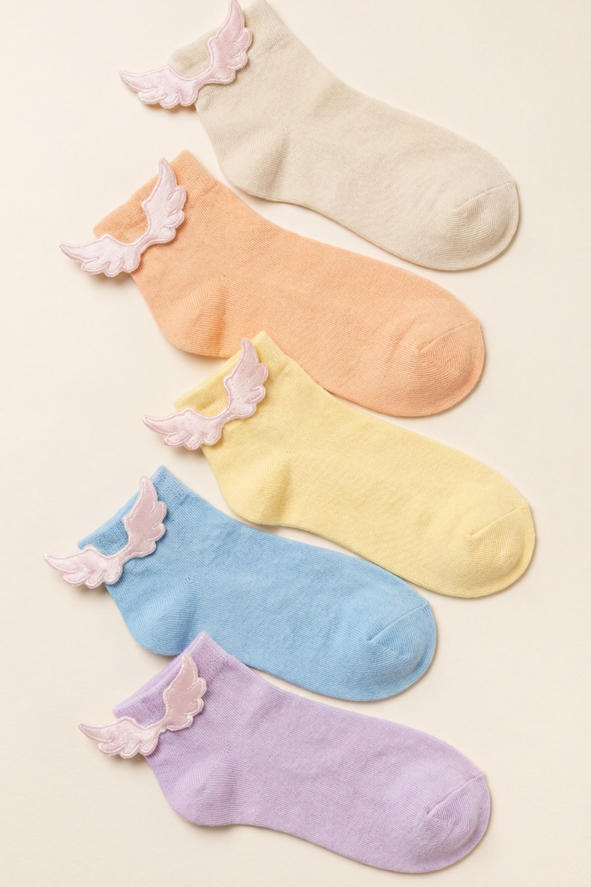 Girls Wing Accessory Detailed 5-Pack Socket Socks
