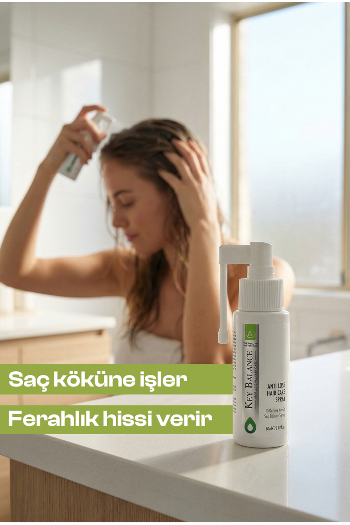 KeyBalance Anti-Loss Hair Care Set – Dökülme Karşıtı Saç Bakım Seti (Şampuan + Sprey) — kb-dok-set01 — تصویر 2 از 5