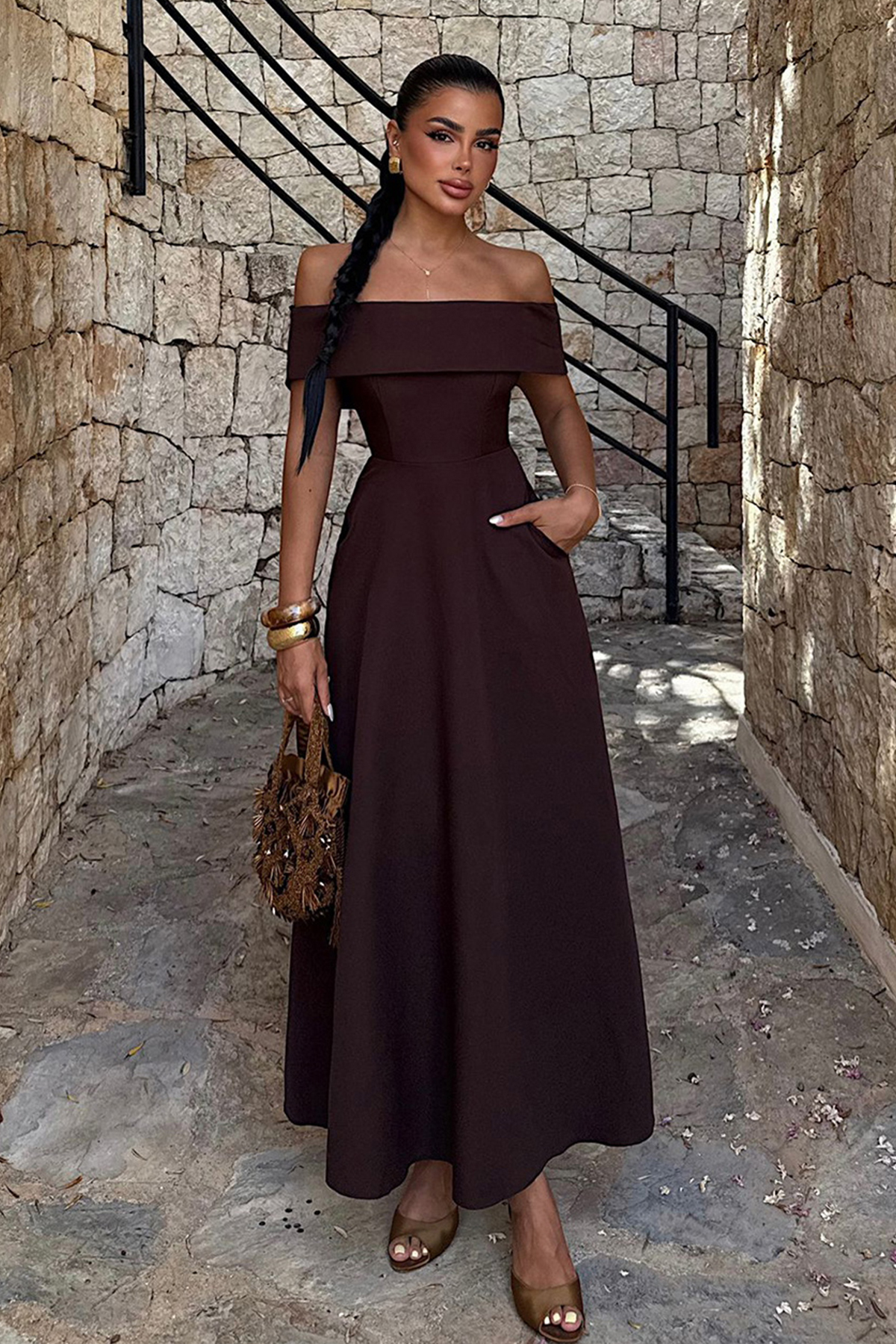 TANISA Šaty TNS-4412 Creil – Jednoduchý a štýlový dizajn – Vyrobené z dvojite...