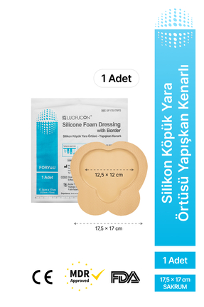 luofucon Silikon Yapışkanlı Köpük Sakrum Kalça Yara Örtüsü Bası Ve Yatak Yara...