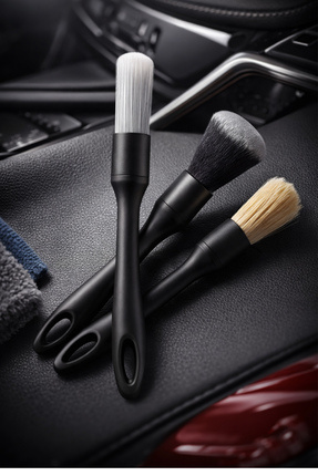 MeyZone 3'lü Premium Fırça Seti Araba Motor Jant Klima Havalandırma Detaylı T...