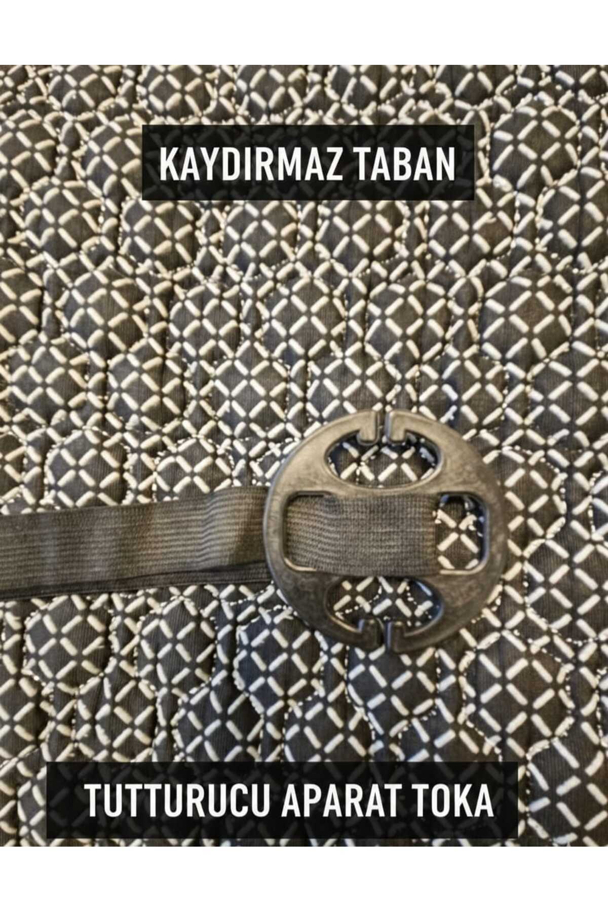 ER-AY OTO TEKSTİL Lüks Kapitone Desenli Antislip Araba Koltuk Koruyucu Üçlü Minder Seti - SİYAH (2 Ön ve 1 Arka Set) fotoğrafı 7 (önizleme)