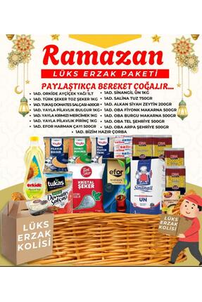 Sinangil Ramazan Kolisi Lüks Erzak Kolisi 15 parça Kumanya