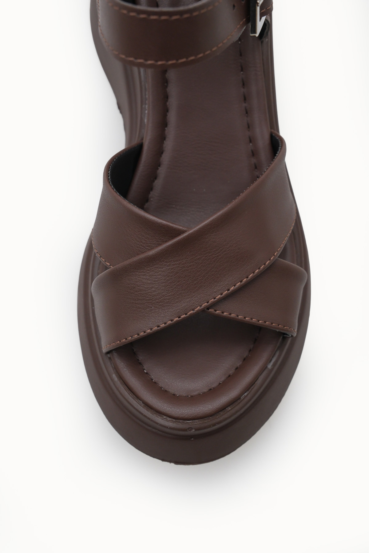 Riccon  Elysthara Kadın Sandalet 00129021 Kahverengi - Görsel 2