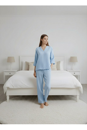 La Luna & Shine Kadın Uzun Kollu Pijama Takımı