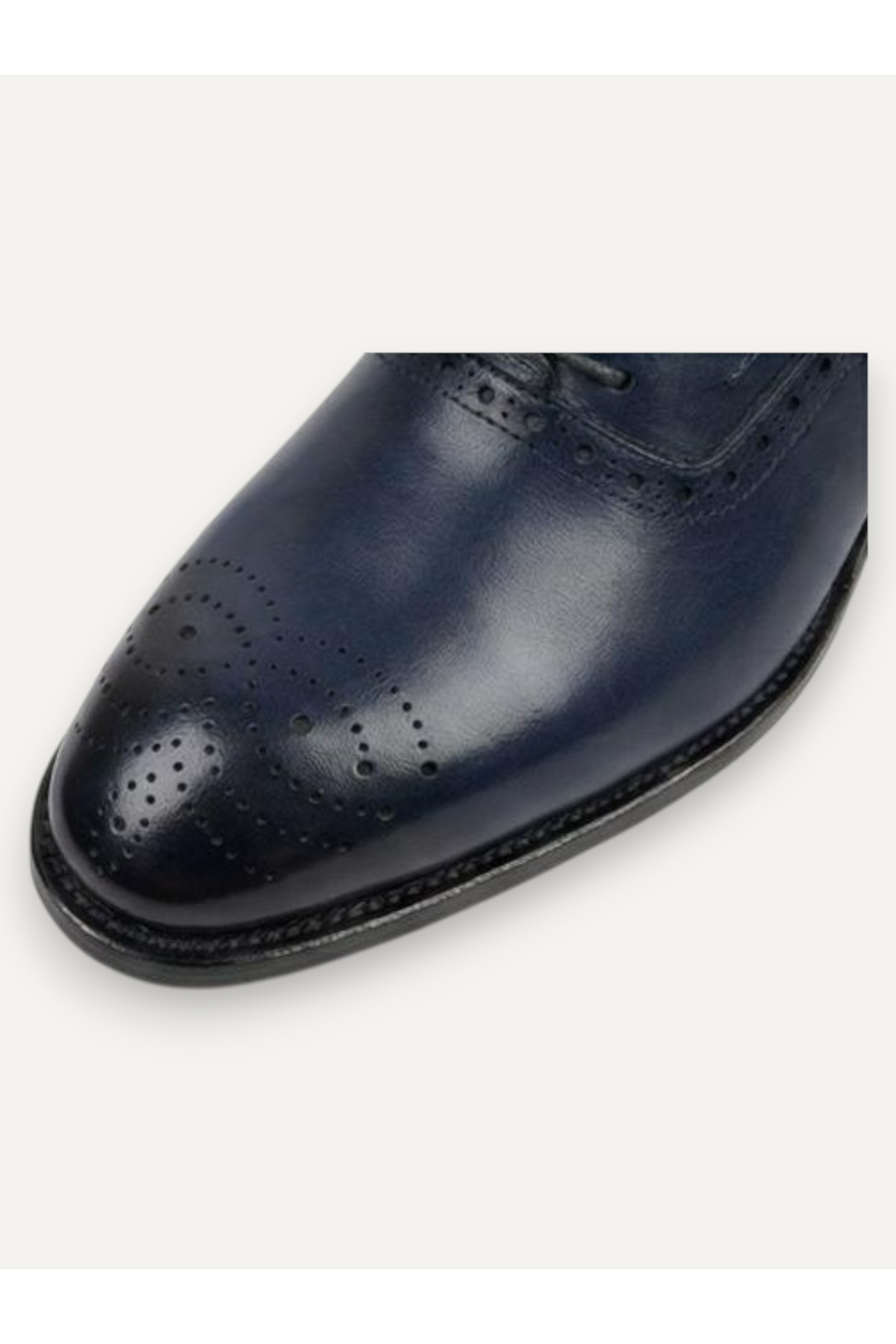 HERMOSE  Imperium | Gece Mavisi Brogue Oxford Hakiki Deri Ayakkabı - Görsel 5