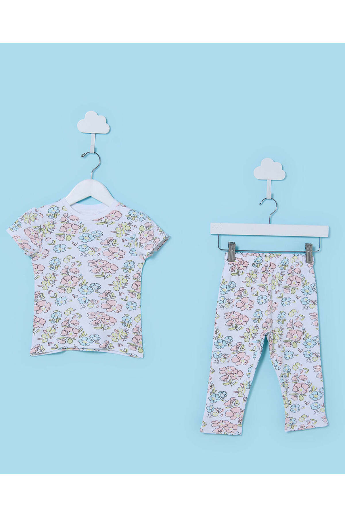 REDTAG Infant Girls Assorted Printed Pyjama Set (4 Piece)