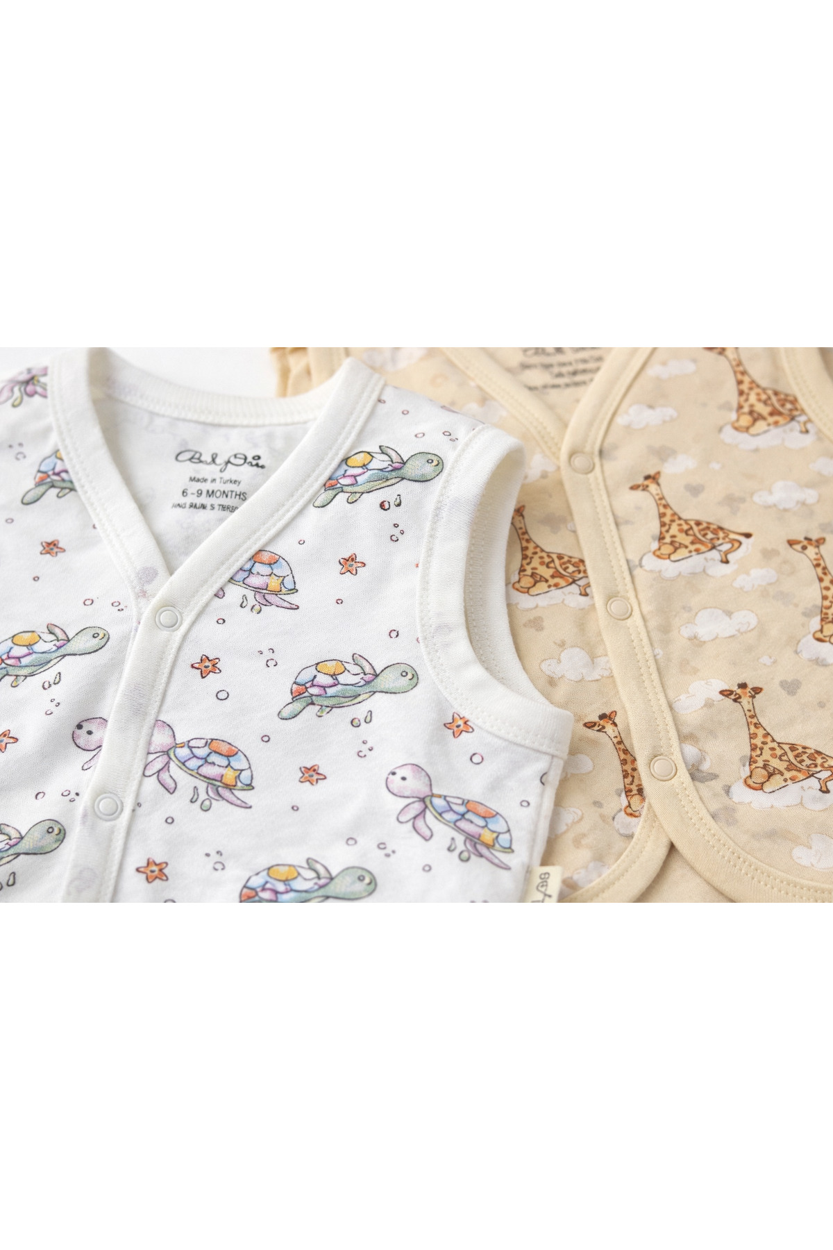 For My Baby Desenli 2'li Bebek Yelek fotoğrafı 2 (önizleme)