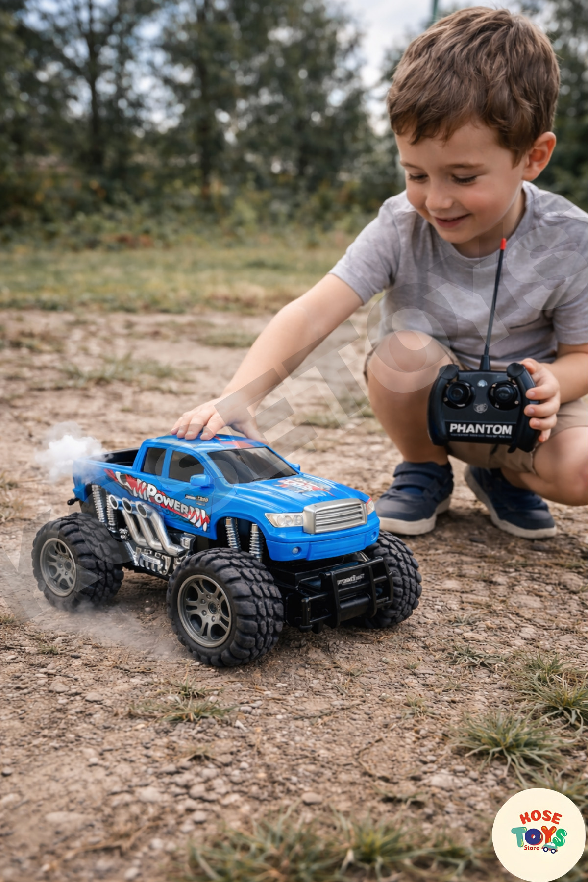 kosetoys Uzaktan Kumandalı Off Road Arazi Araba 27 MHz / 4x2 / Mavi fotoğrafı 4 (önizleme)