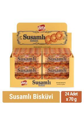 Bifa Susamlı Bisküvi 70 gr x 24 Adet