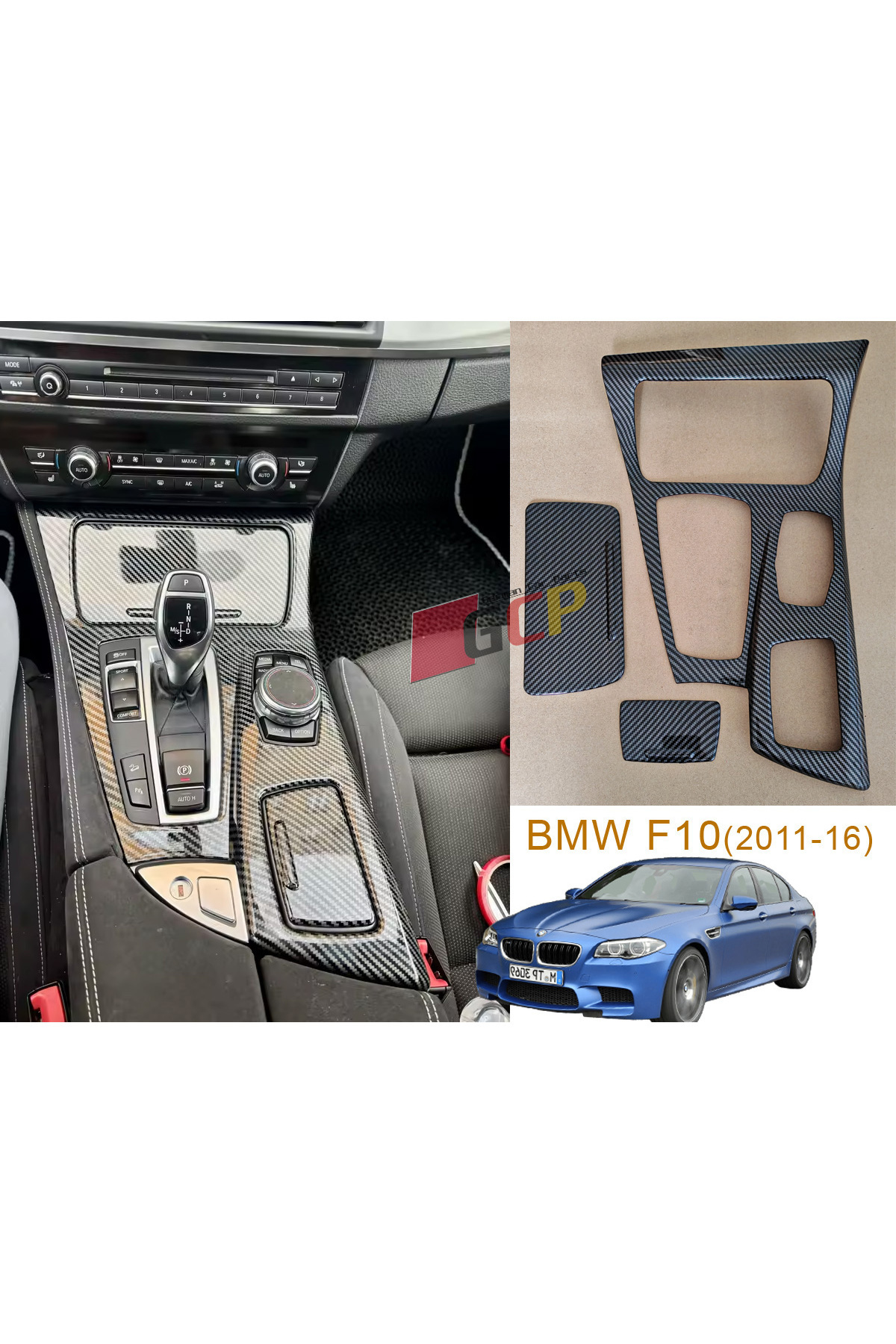 GCP German Car Parts BMW F10 Konsol Karbon Trim - F10 Modifiye