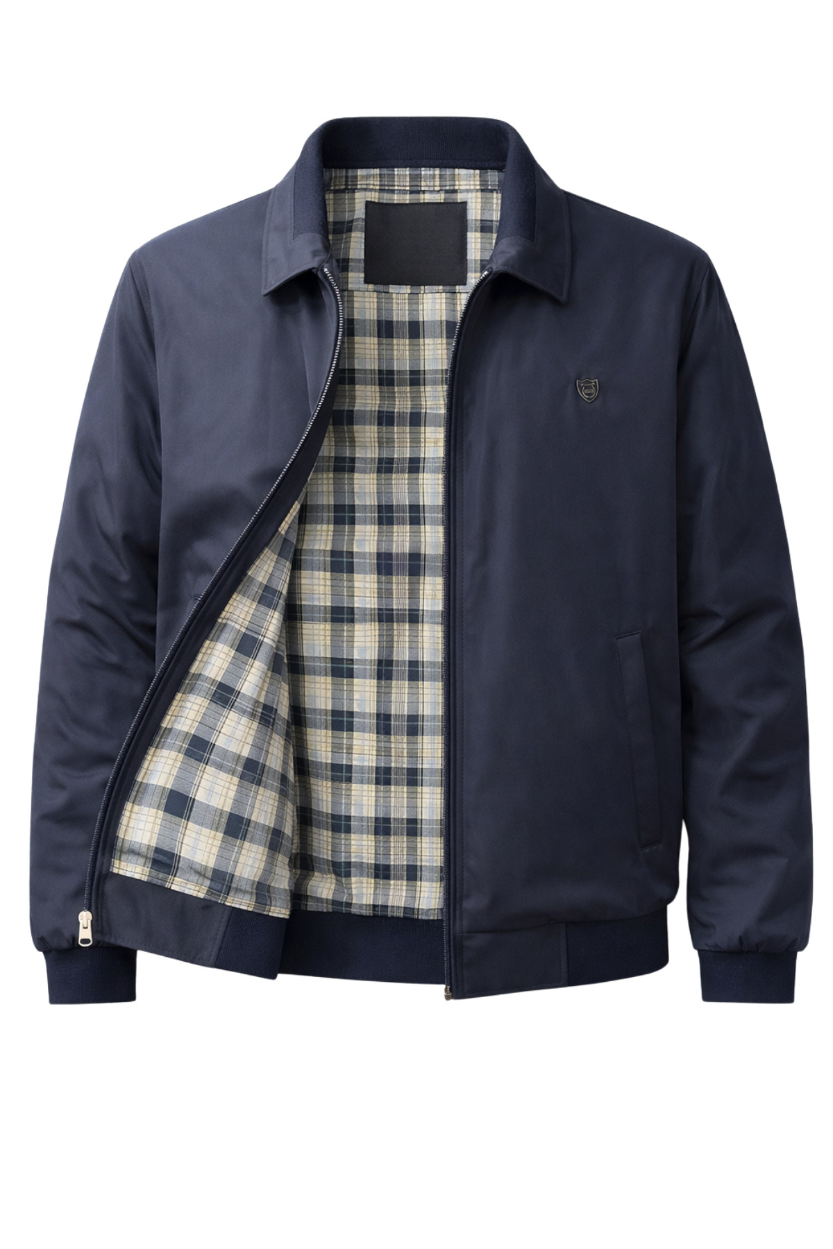 SİVAİST  Erkek Lacivert Regular Bonded Kumaş Klasik Yaka Mevsimlik&Yazlık Mont