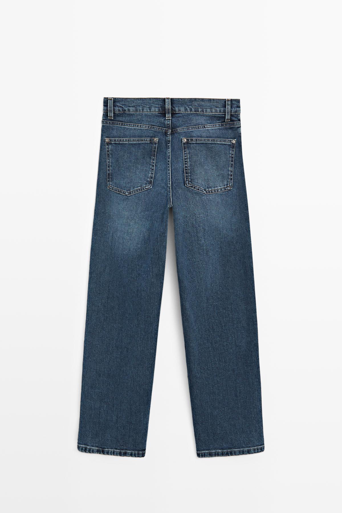 Massimo Dutti  Orta bel straight fit jean - Görsel 8