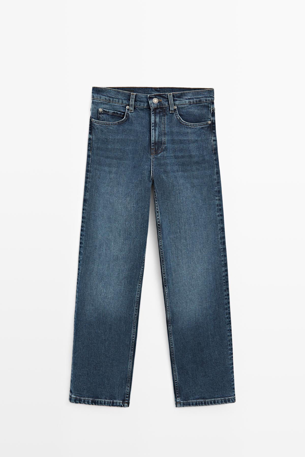 Massimo Dutti  Orta bel straight fit jean - Görsel 5