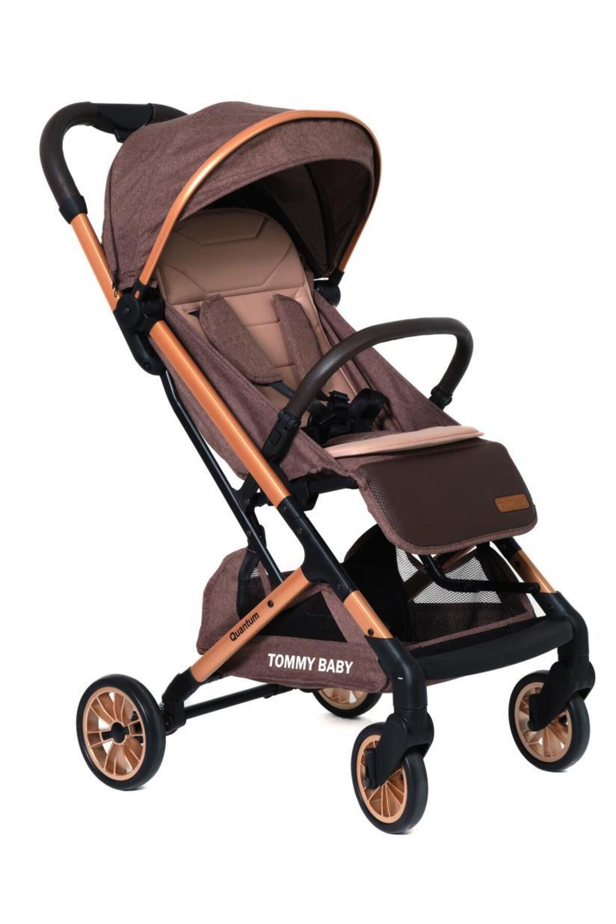 Tommybaby Quantum Kabin Travel Bebek Arabası Kabin Boy Bebek Arabası Pedli Katlanabilir Yağmurluk Hediye fotoğrafı 3 (önizleme)