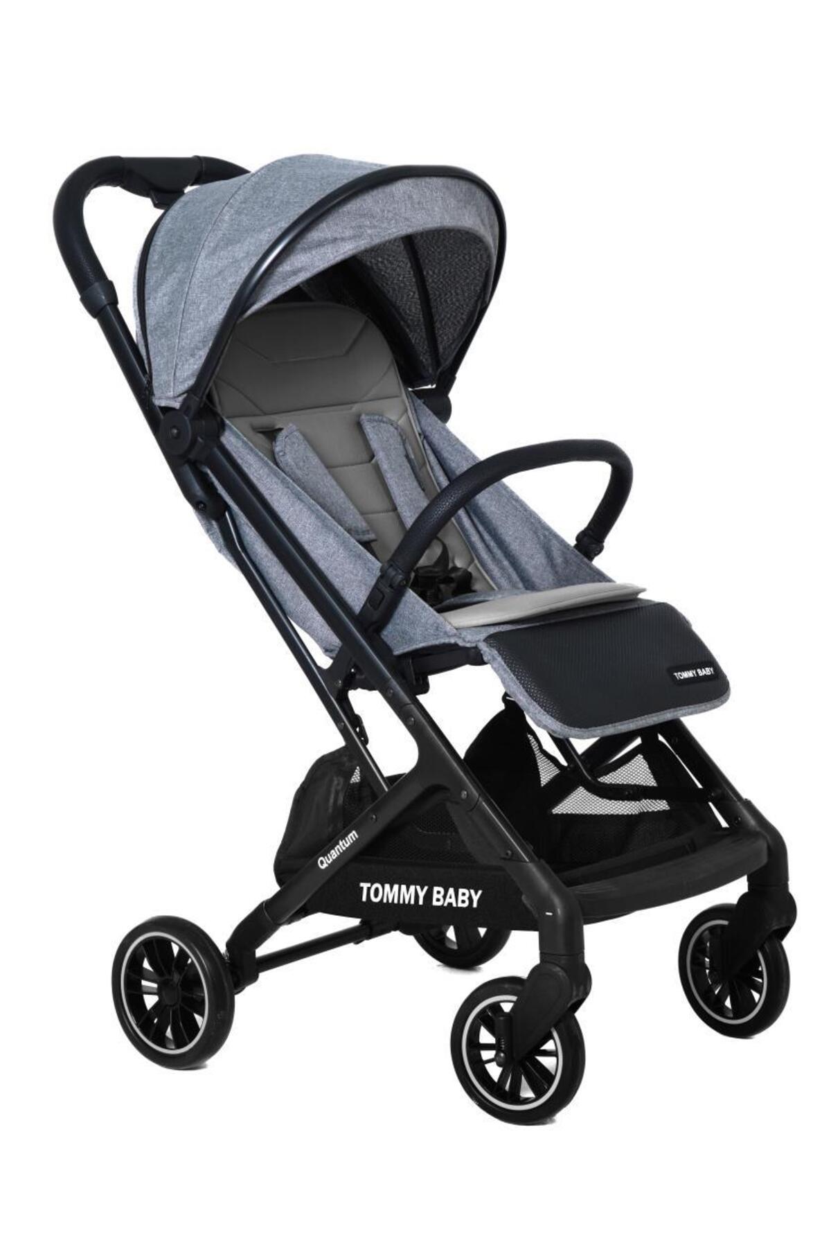 Tommybaby Quantum Kabin Travel Bebek Arabası Kabin Boy Bebek Arabası Pedli Katlanabilir Yağmurluk Hediye fotoğrafı 6 (önizleme)