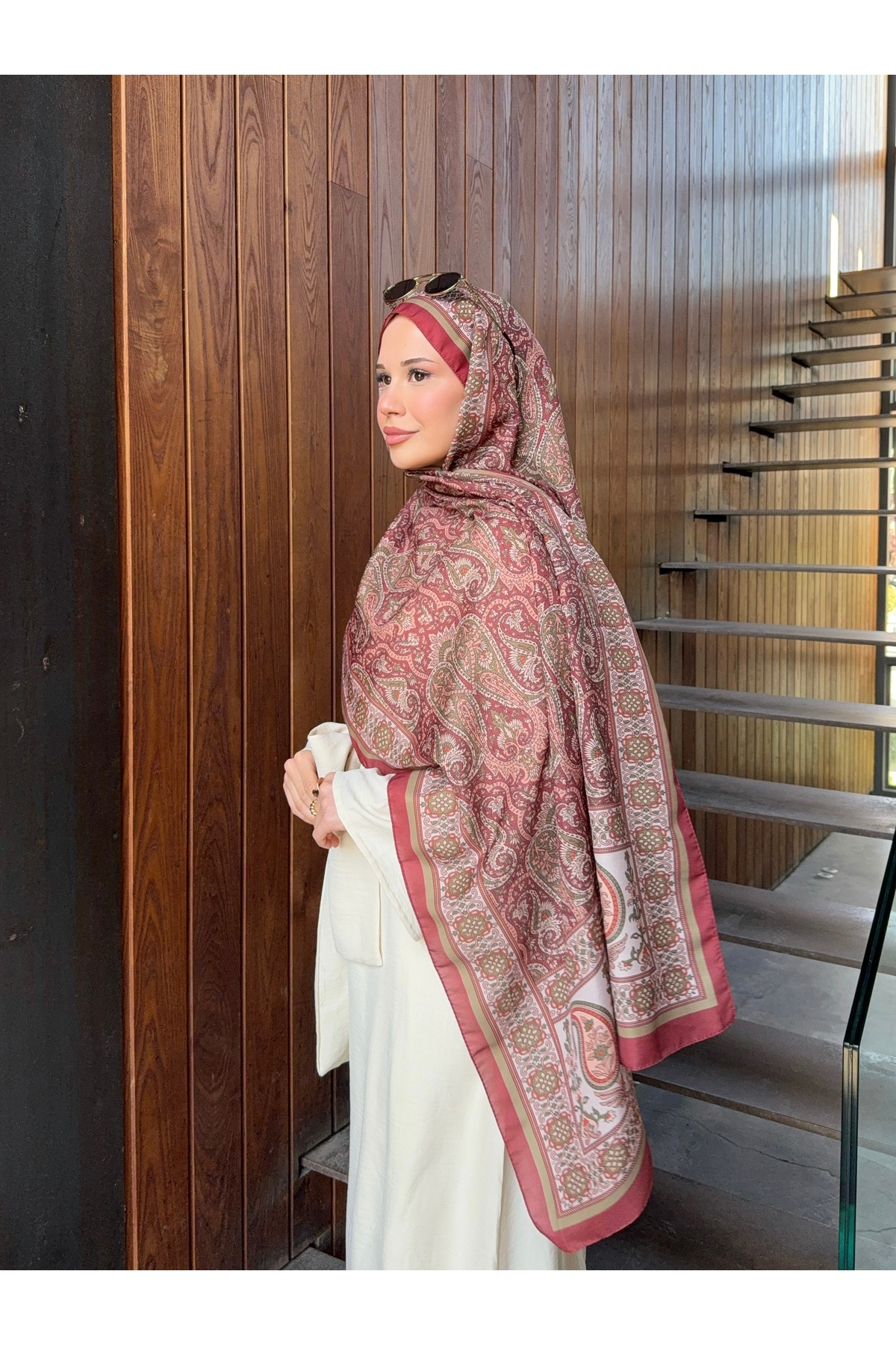Patterned Cotton Soft Shawl Nostalgia Series ps224