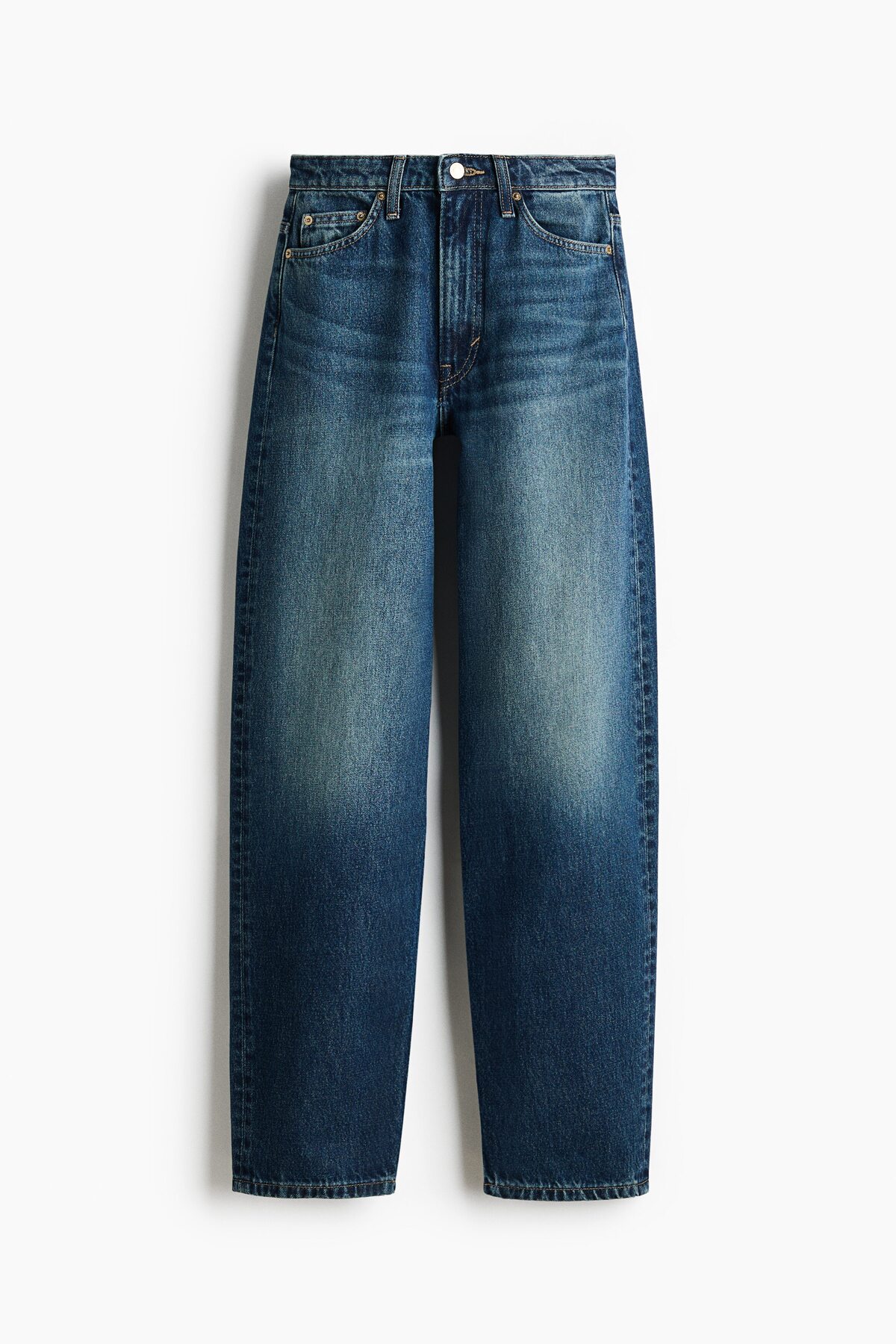 H&M Barrel High Waist Jeans görsel 2