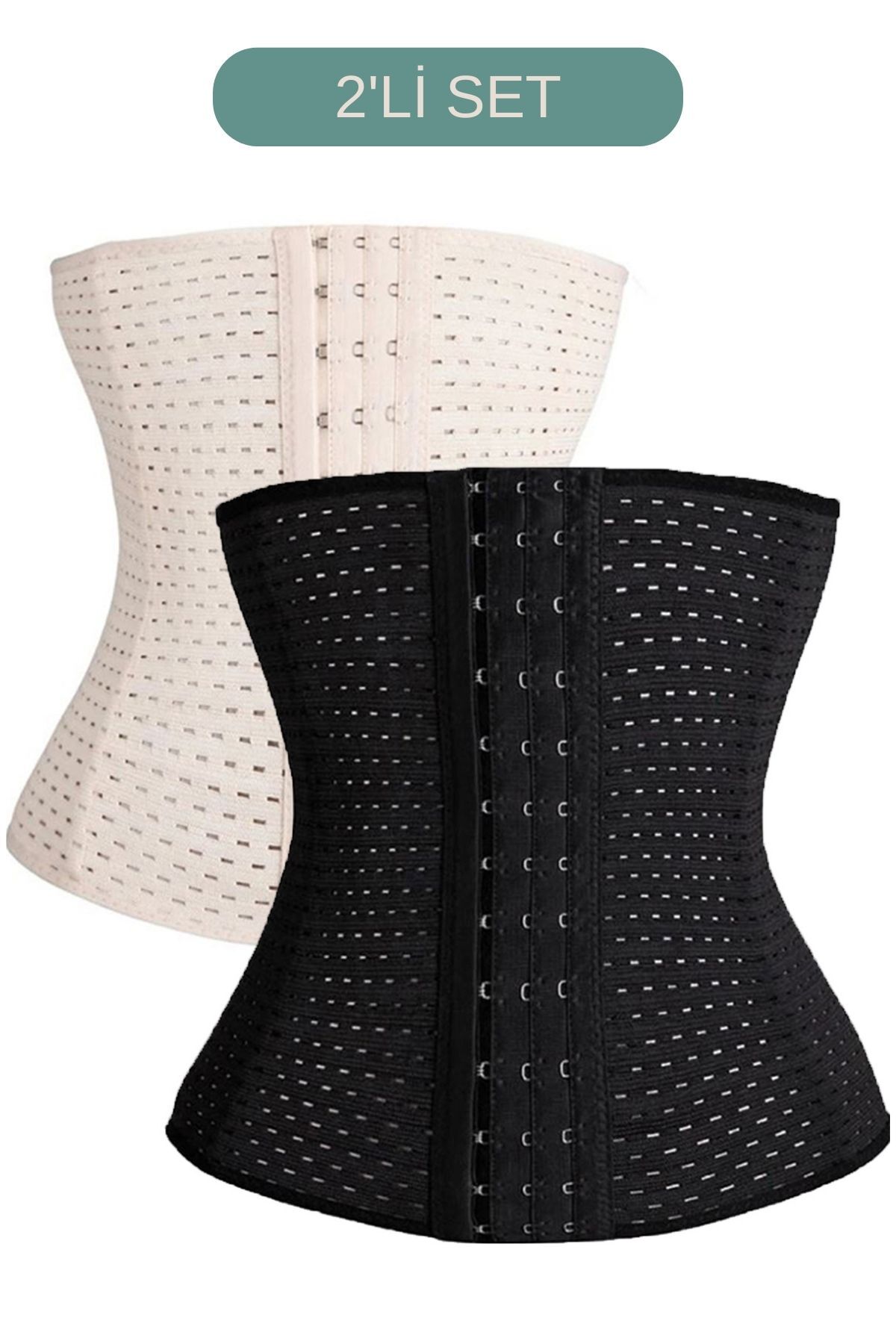 Waist Trainer Shaping Belt Puerperal Waist Corset Tightening Corset 2-Pack