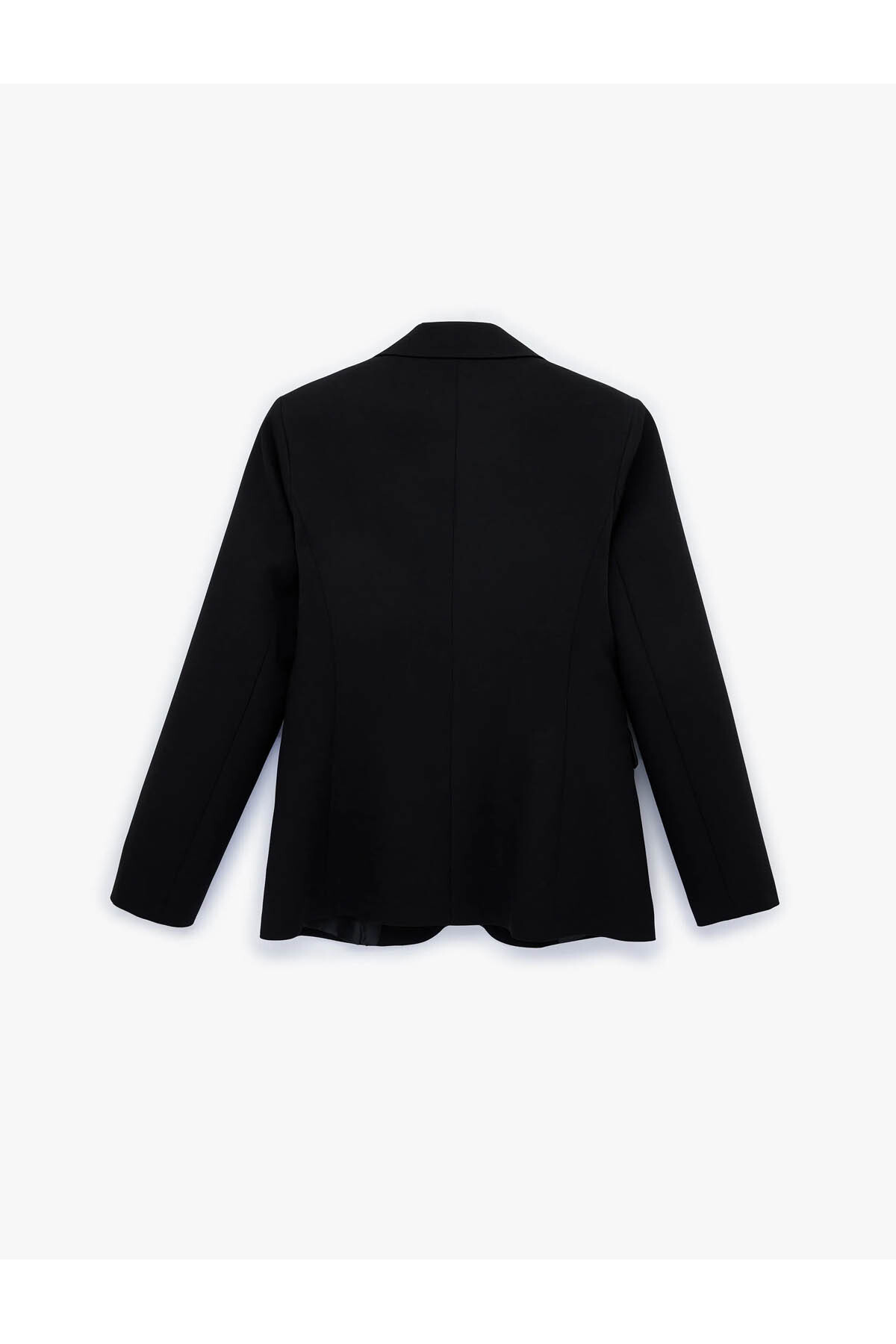 Koton  Geniş Yaka Uzun Kollu Slim Fit Düğmeli Cep Detaylı Blazer Ceket - Görsel 4