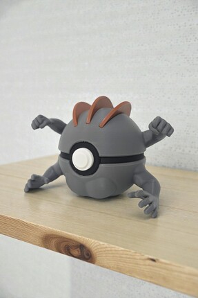 GiginGo Machamp Poke Topu 6 cm Figürü - Pokemon Machamp Karakteri Pokeball