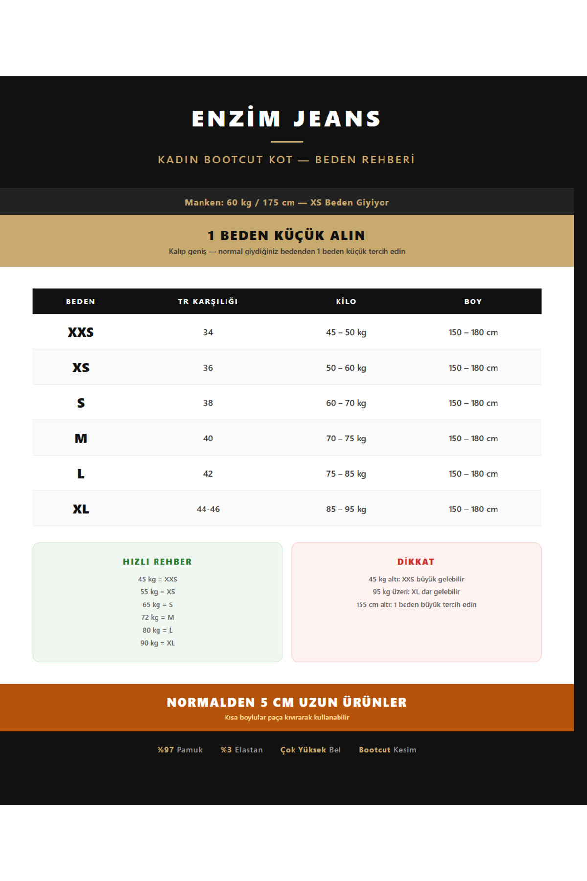 ENZİM JEANS  Kadın Süper Yüksek Bel Bootcut / İspanyol Paça Jean Pantolon - Görsel 8