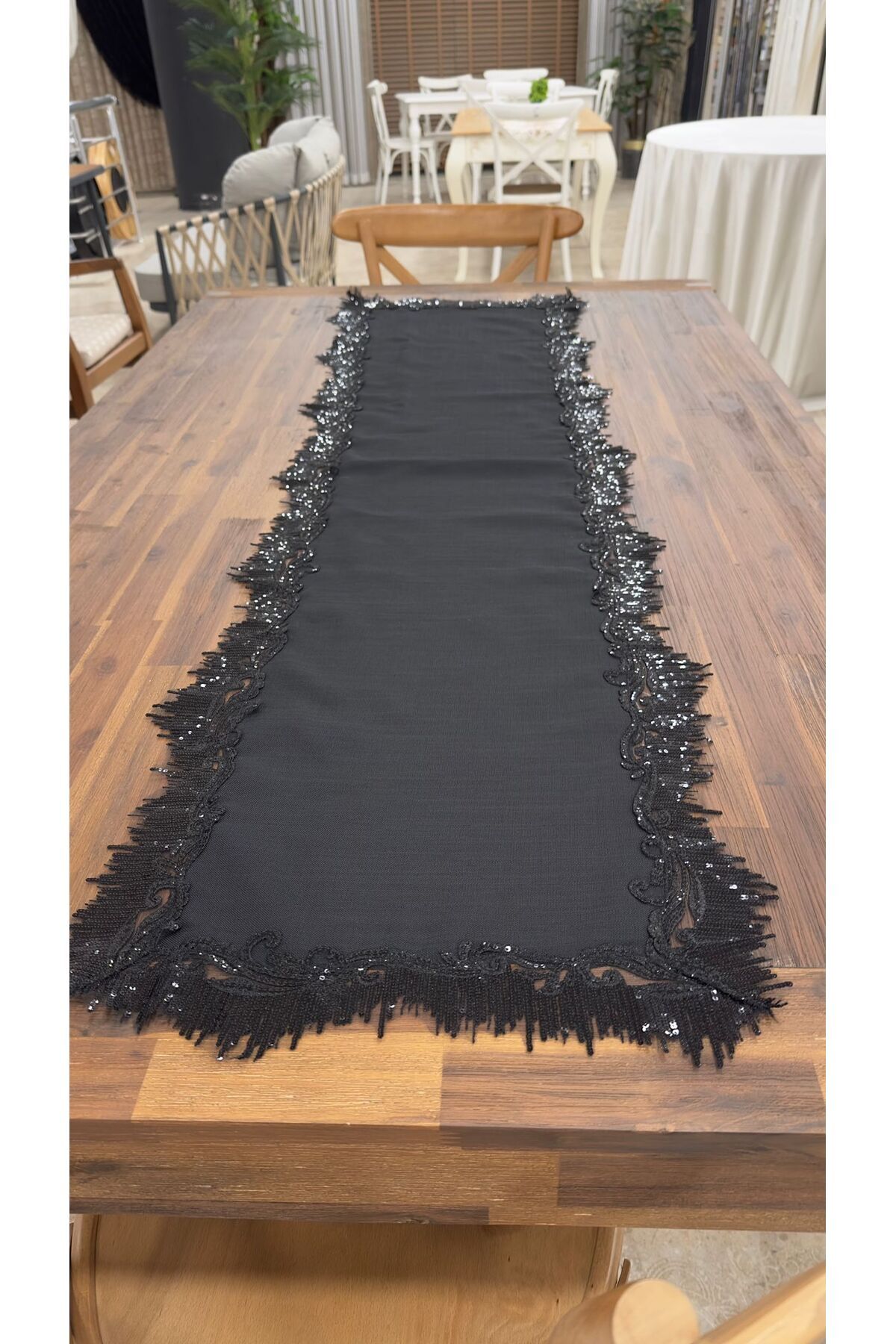 Özel Üretim Runner siyah 40x160