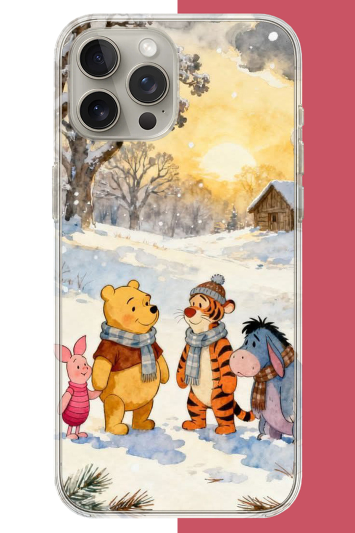 iPhone 15 PRO MAX Compatible Winnie The Pooh2 UV Printed Silicone Case