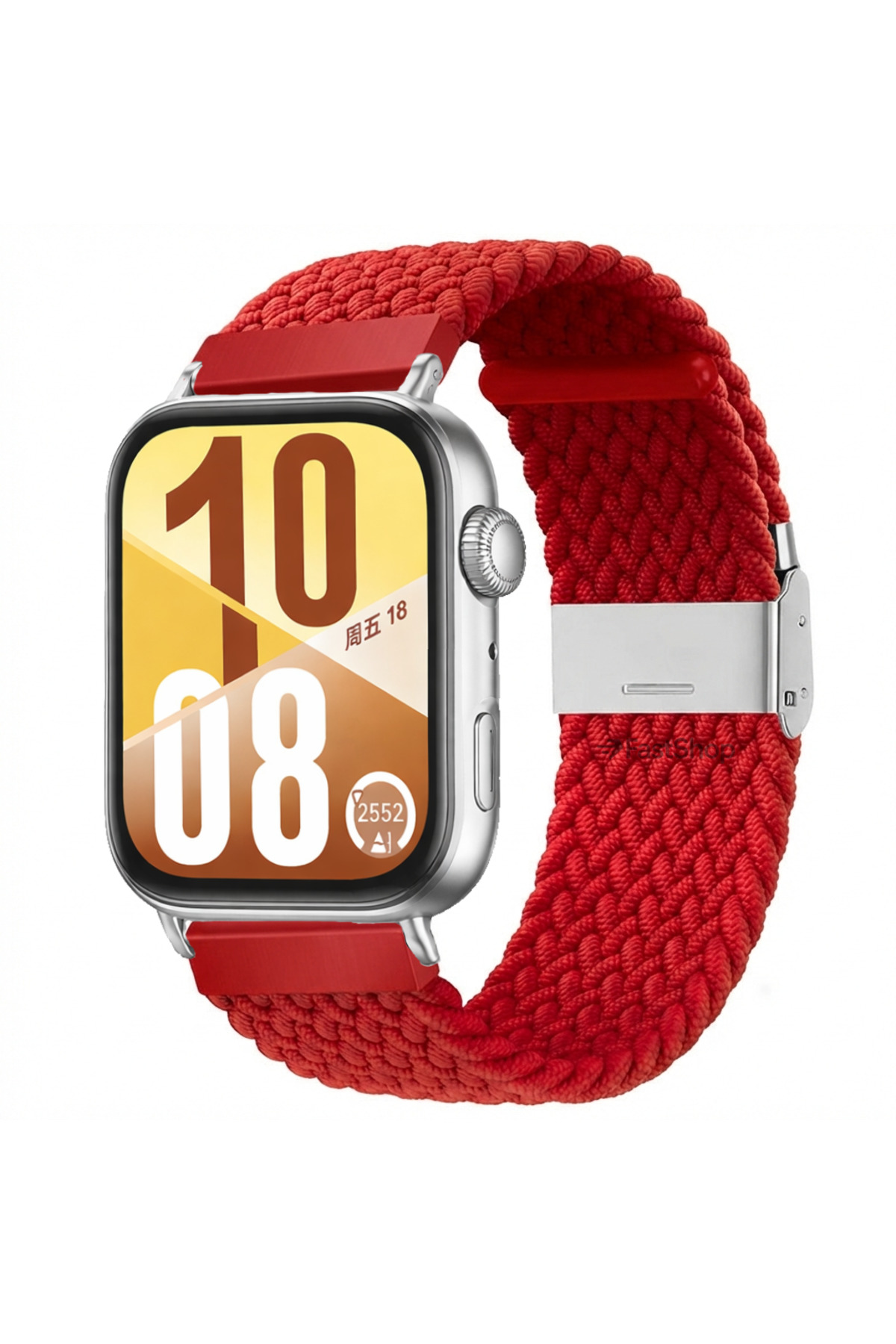 Huawei Watch Fit 3 / Fit 4 / Fit 4 Pro / Fit 5 / Fit 5 Pro Compatible Metal Clips Fabric Mesh Smart Watch Strap
