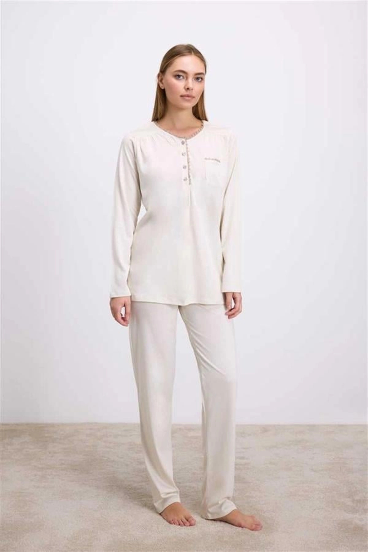 Secretsita Uzun Kollu T-Shirt ve Pantolon Pijama Takım