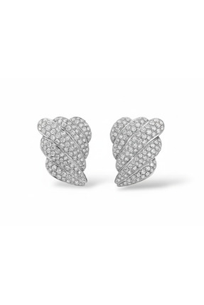 DD accessories Kruvasan Model Taşlı Küpe (Orta Boy)