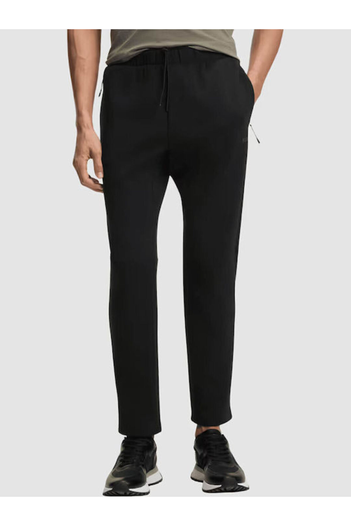 باس شلوار ورزشی مردانه سایز معمولی مشکی با کمر کشی 50554389-001