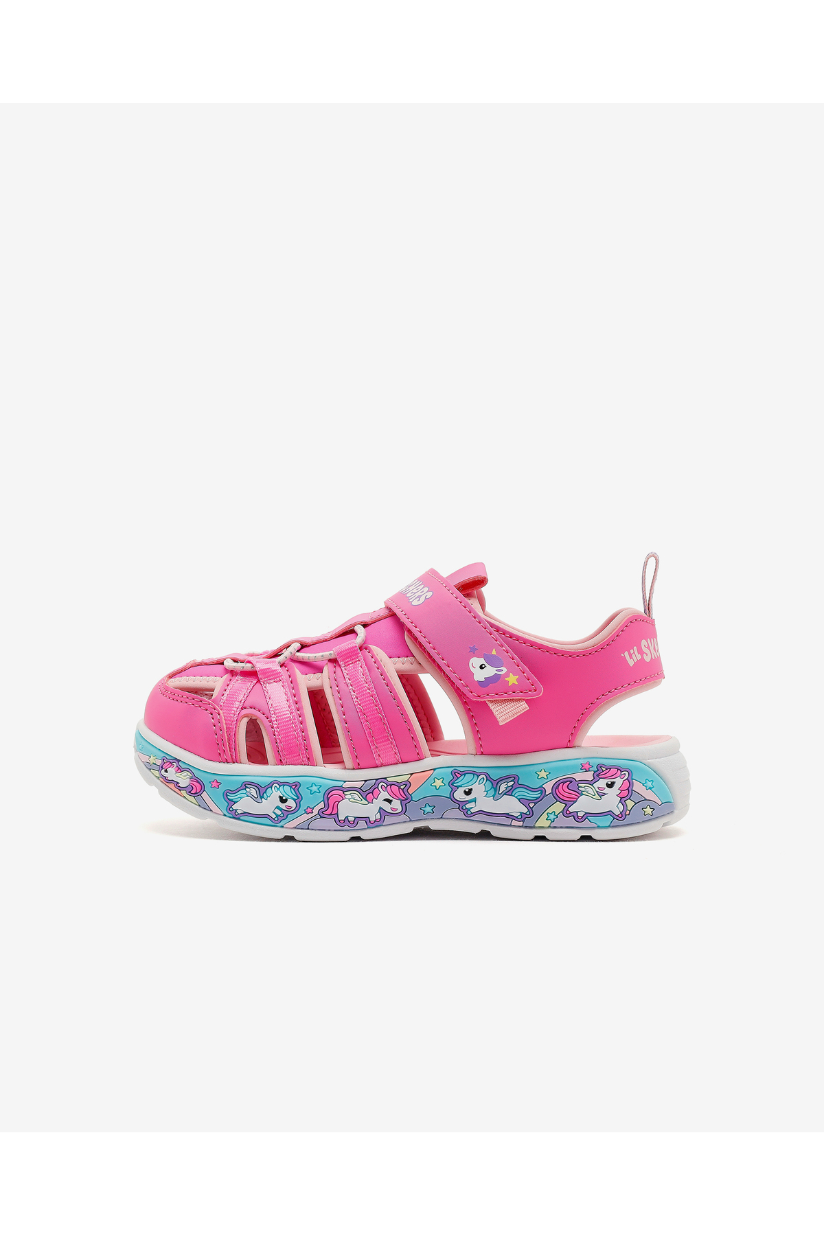 اسکچرز صحنه‌های بازی - صندل‌های صورتی دخترانه بامزه مدل CUTE CREW 303162N PKLP