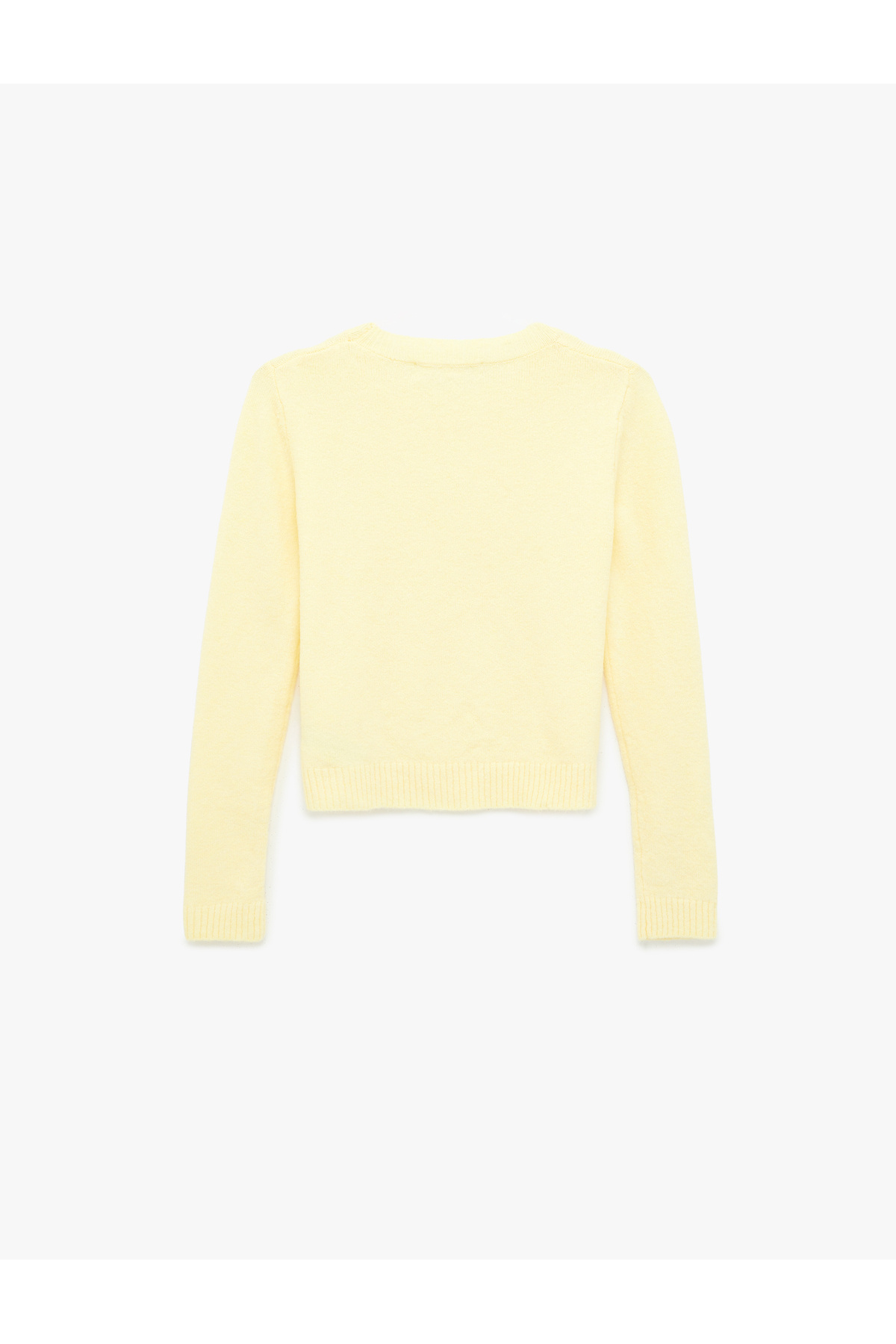 Koton  Uzun Kollu Bisiklet Yaka Basic Triko Kazak - Görsel 4