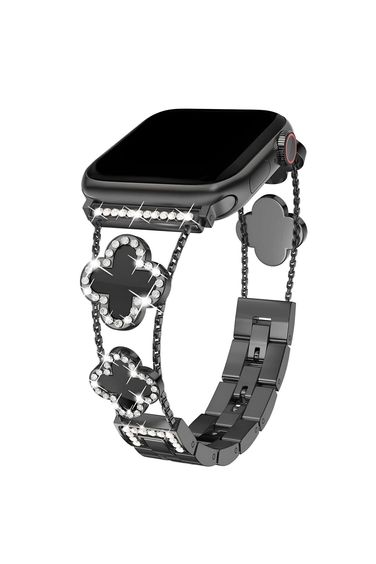 Watch 11 10 9 8 7 6 Ultra Se Compatible 42 44 45 46 49 mm Luxury Gemstone Floral Stylish Elegant Metal Cord