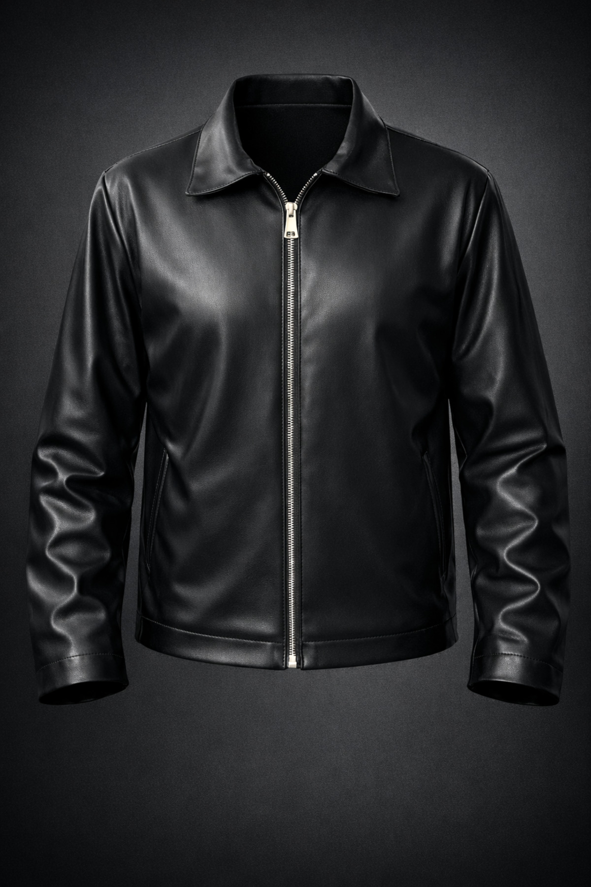 Boymen  Siyah Erkek Deri Ceket Mevsimlik ceket old money deri ceket - Görsel 3