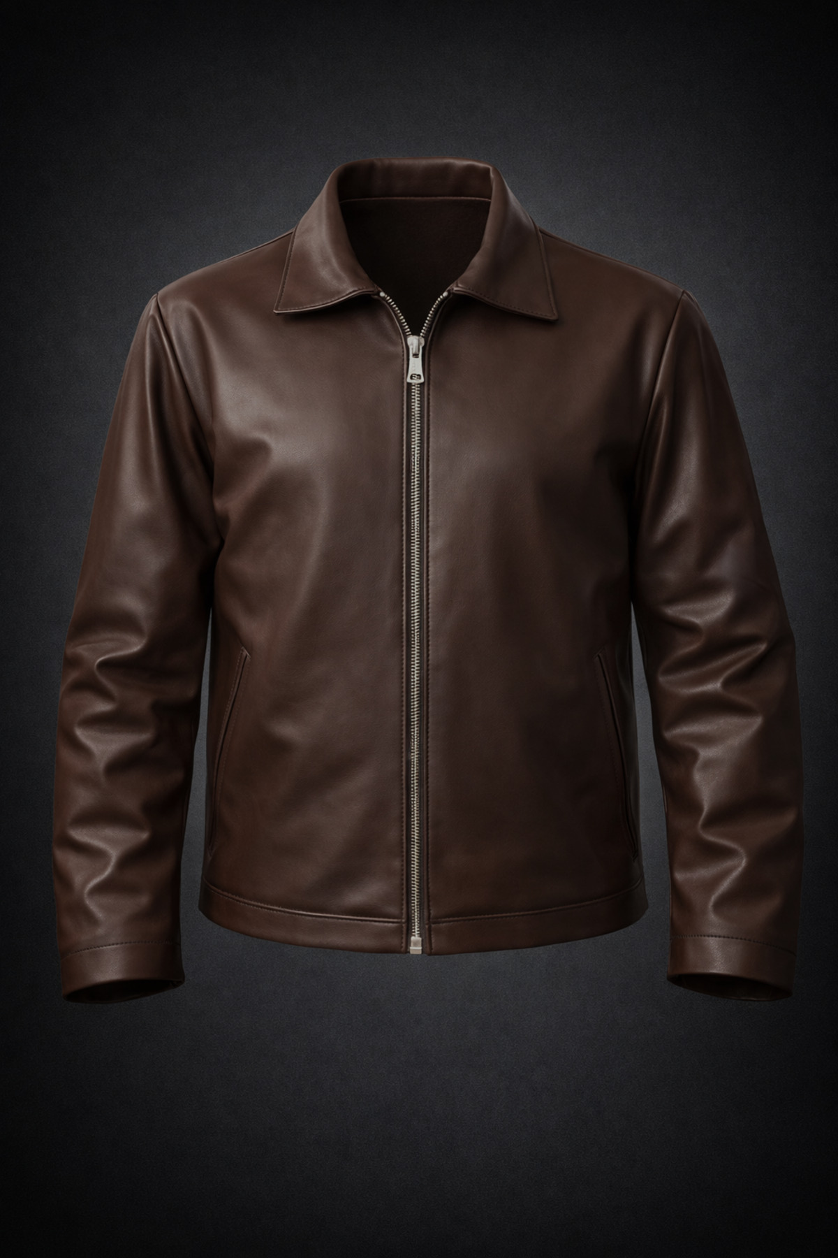 Boymen  Siyah Erkek Deri Ceket Mevsimlik ceket old money deri ceket - Görsel 2