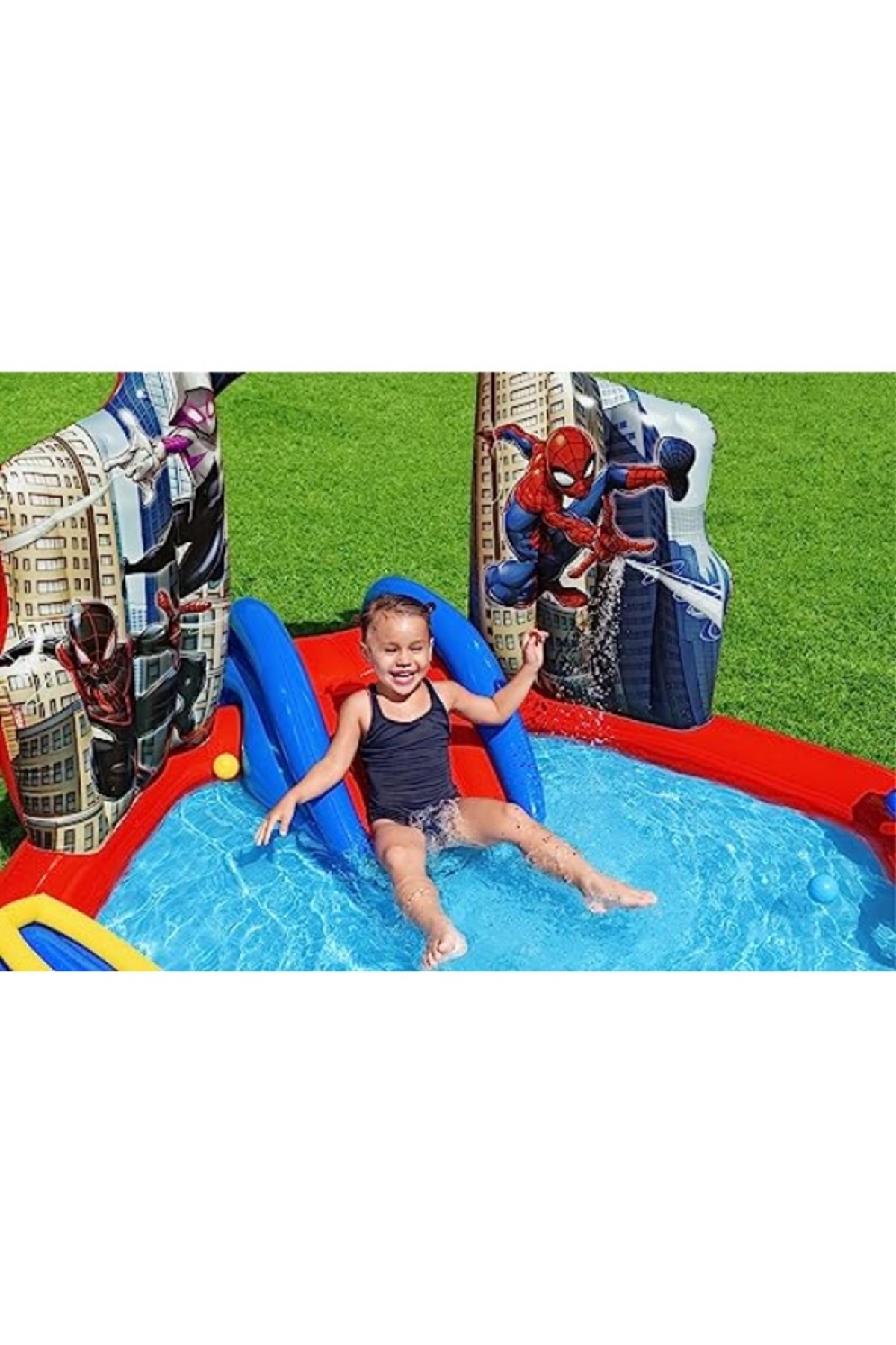markentegra Şişirilebilir Su Oyun Merkezi 2,11 m x 2,06 m x 1.27 m, Kaydıraklı ve Hedef Oyun Alanı fotoğrafı 2 (önizleme)
