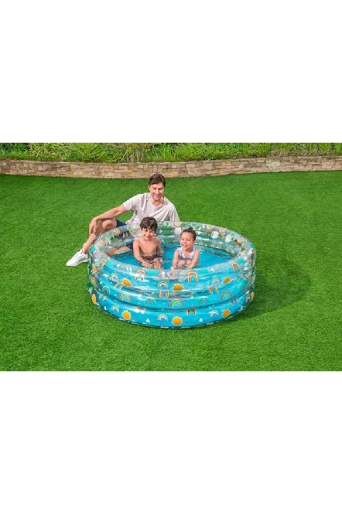 markentegra Üç Bölmeli Desenli Çocuk Oyun Havuzu - 150 x 53 cm fotoğrafı 2 (önizleme)
