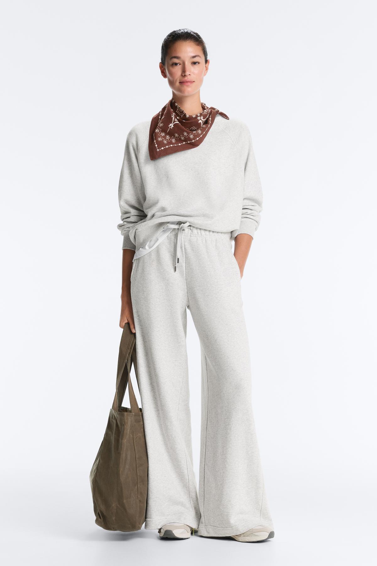 Oysho  Pamuklu düz uzun pantolon - Görsel 2