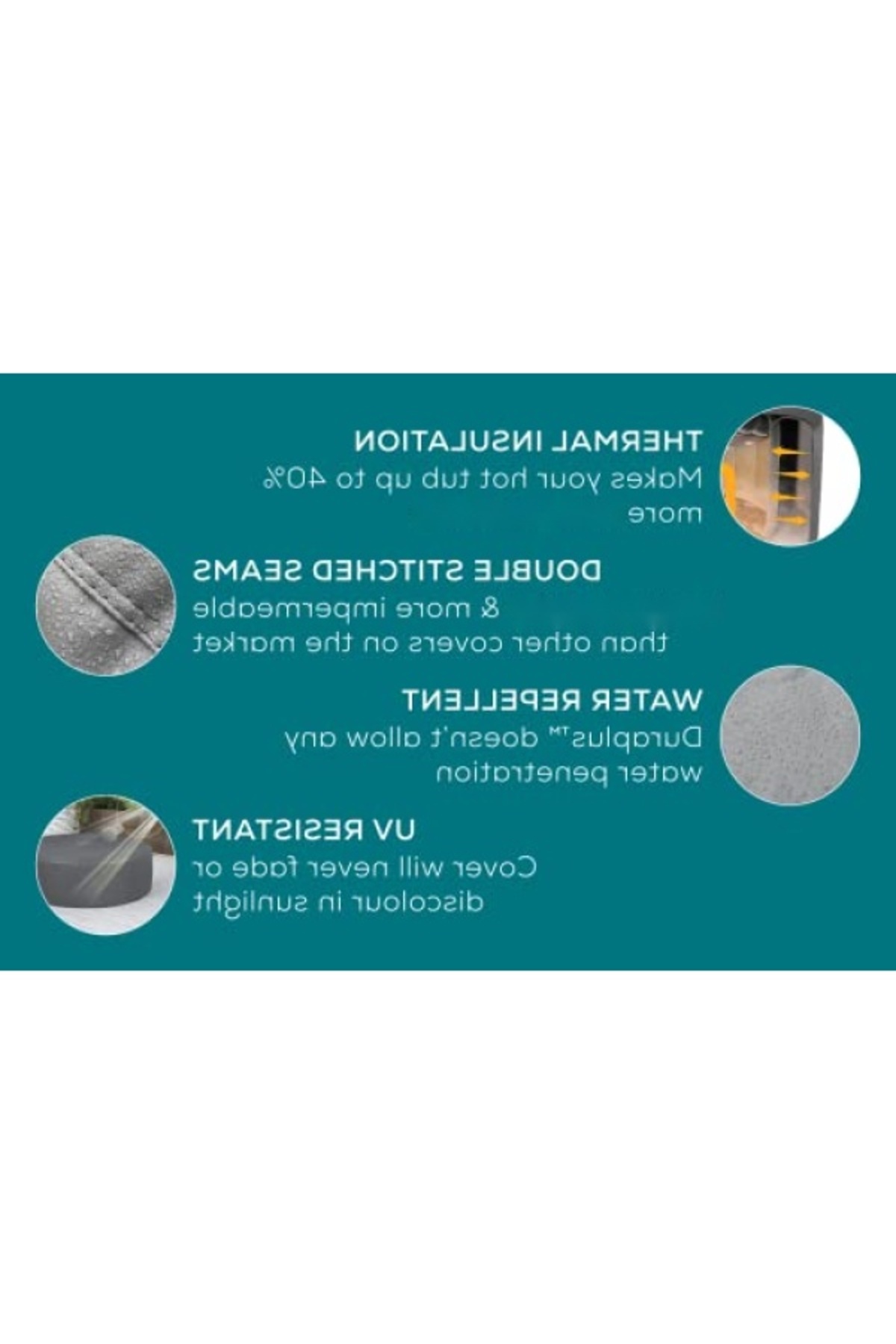 markentegra Enerji Verimli Termal Spa Örtüsü 1,96 m x 71 cm fotoğrafı 3 (önizleme)