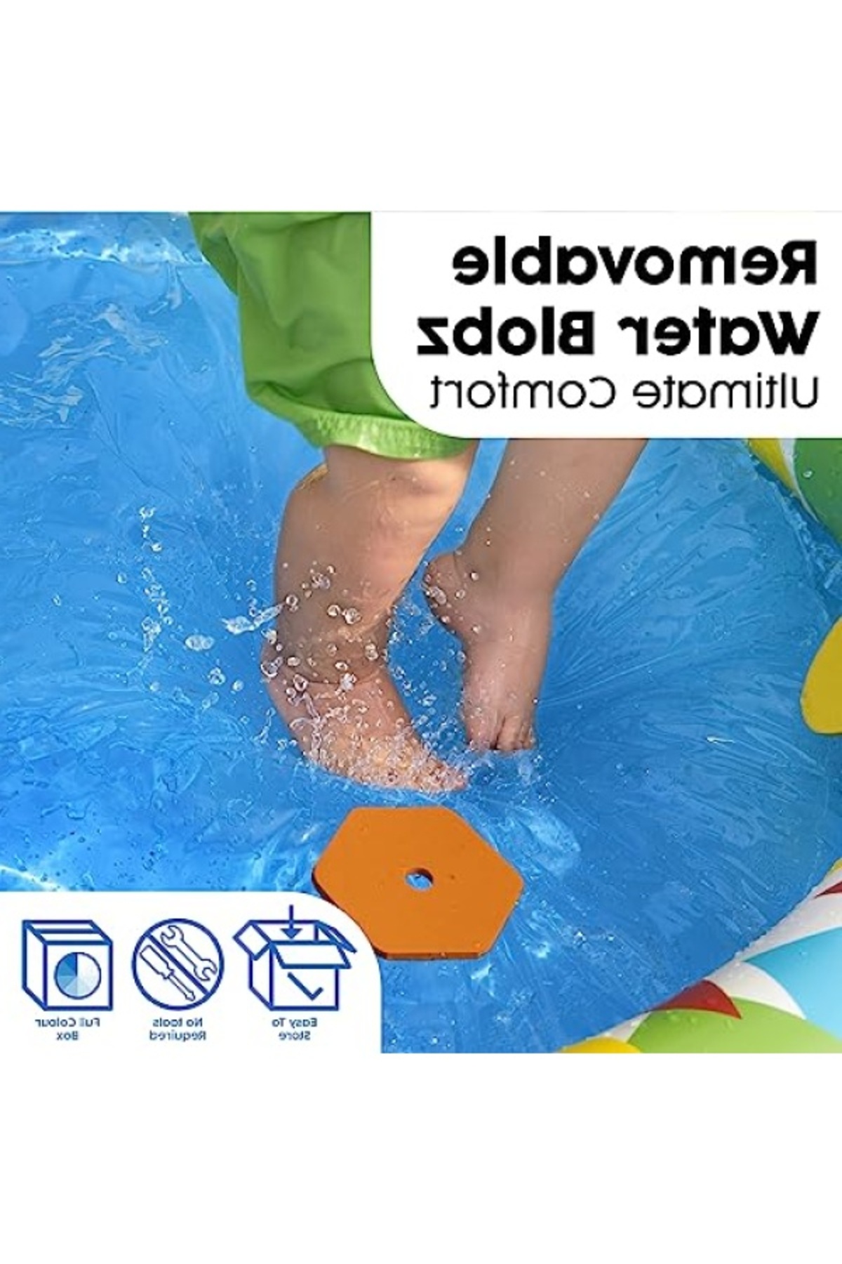 markentegra Çocuklar İçin Şişme Havuz 1.20m x 1.17m x 46cm fotoğrafı 3 (önizleme)