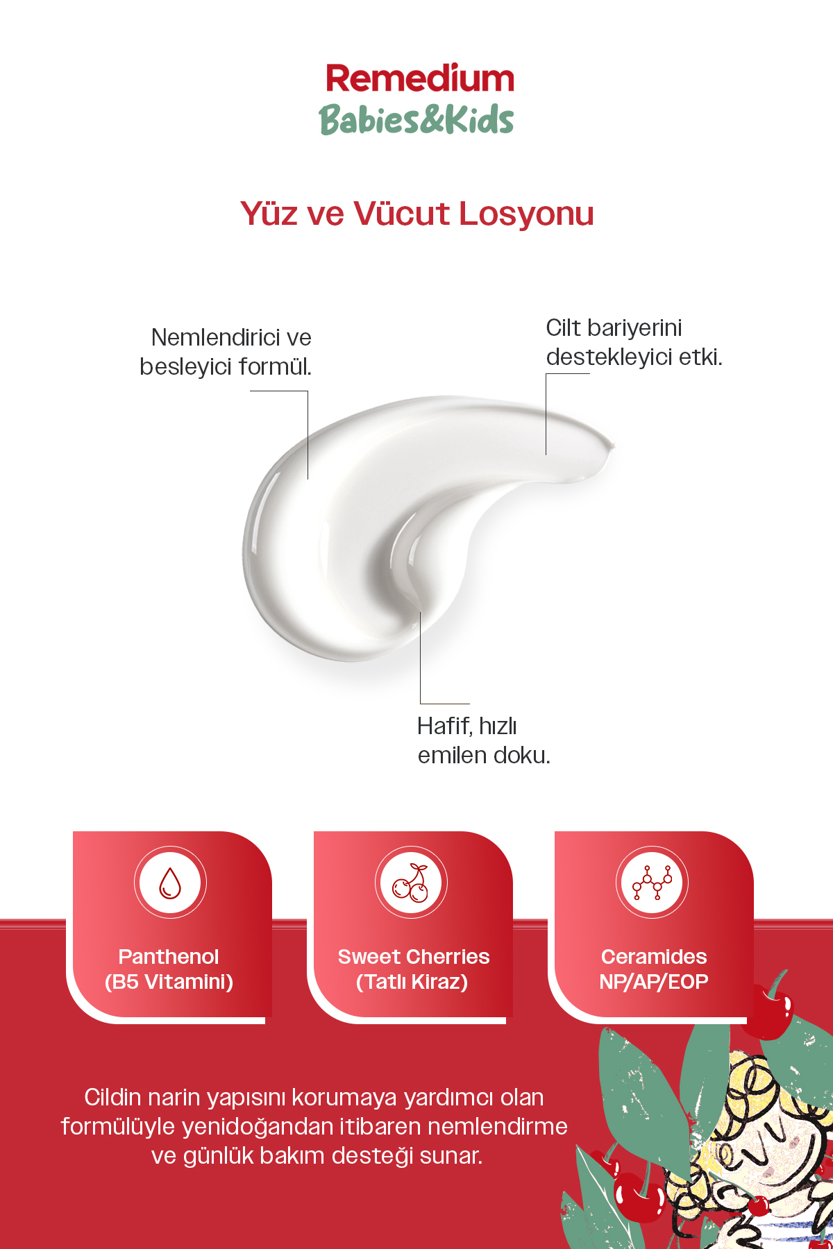 ya da multicosmetics Remedium Babies & Kids Hassas Banyo Köpüğü, Nemlendirici Saç ve Vücut Şampuanı & Losyonu Seti, Vegan fotoğrafı 4 (önizleme)
